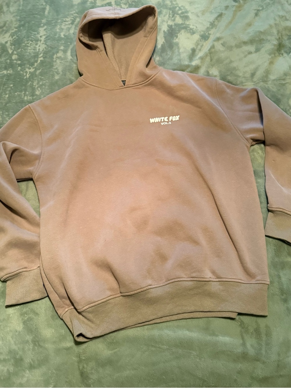 White Fox Boutique Brown Tan Pullover Hoodie